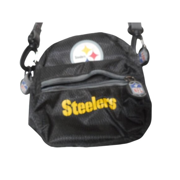Versatile NFL Steelers Fanny pack belt loops carabiner cross body strap purse - Picture 2 of 5